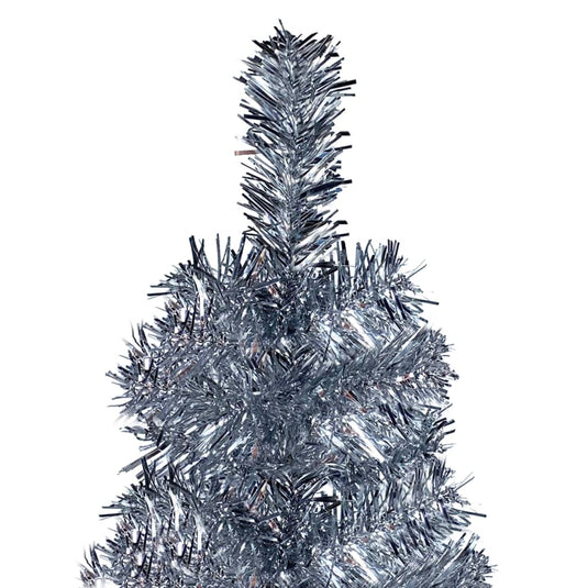 VidaXL Kerstboom smal 120 cm zilverkleurig