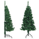 Vidaxl kunstkerstboom hoek 120 cm pvc groen