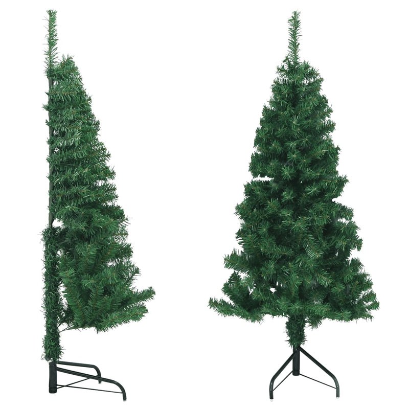 Afbeelding laden in galerijviewer, VidaXL Kunstkerstboom hoek 150 cm PVC groen
