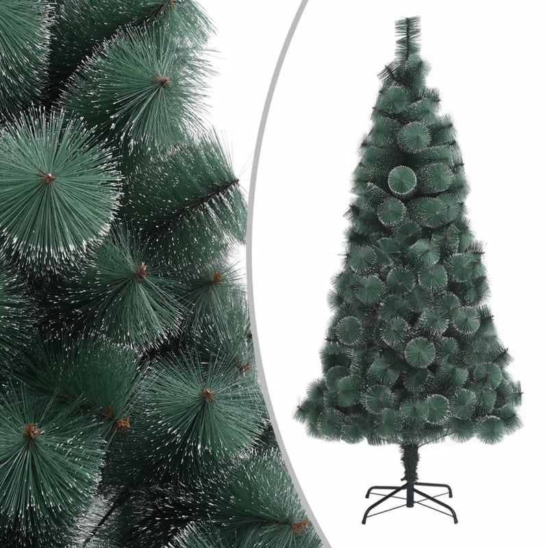 Afbeelding laden in galerijviewer, Vidaxl kunstkerstboom met standaard 150 cm pet groen
