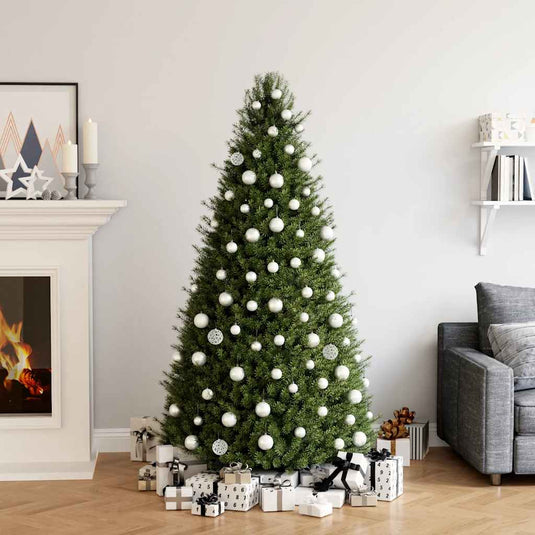 Vidaxl 100-delige kerstballenset wit