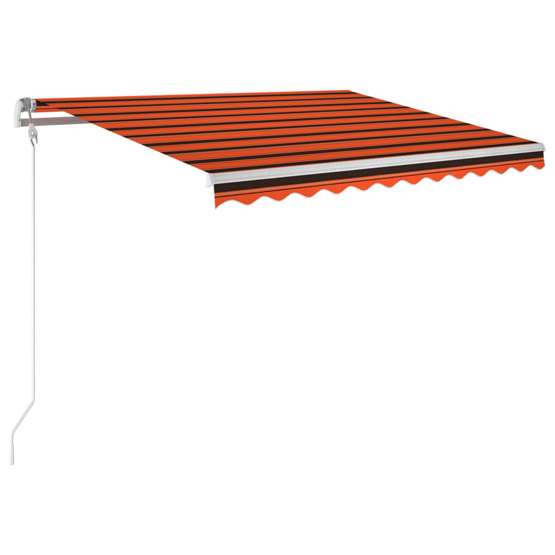Afbeelding laden in galerijviewer, Vidaxl luifel automatisch uittrekbaar 300x250 cm oranje en bruin
