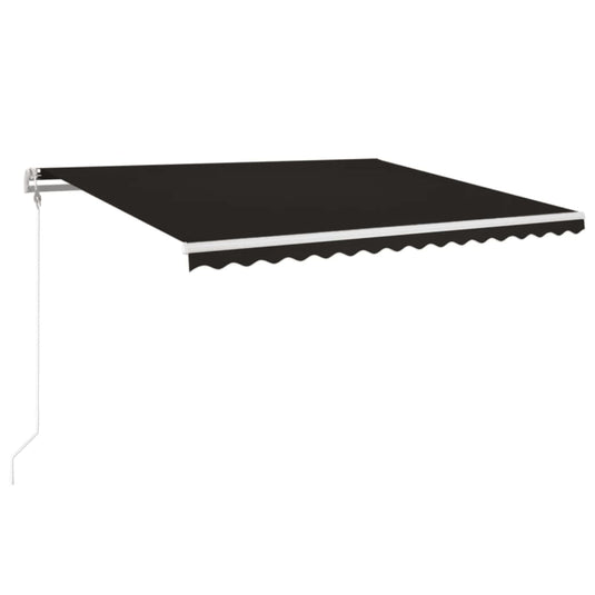 VidaXL Luifel automatisch met LED en windsensor 400x350 cm antraciet