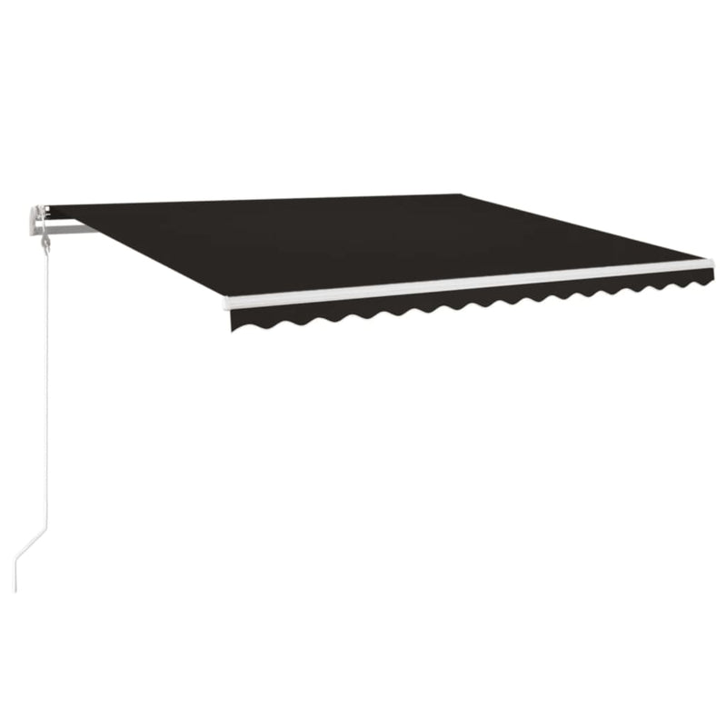 Afbeelding laden in galerijviewer, VidaXL Luifel automatisch met LED en windsensor 400x350 cm antraciet
