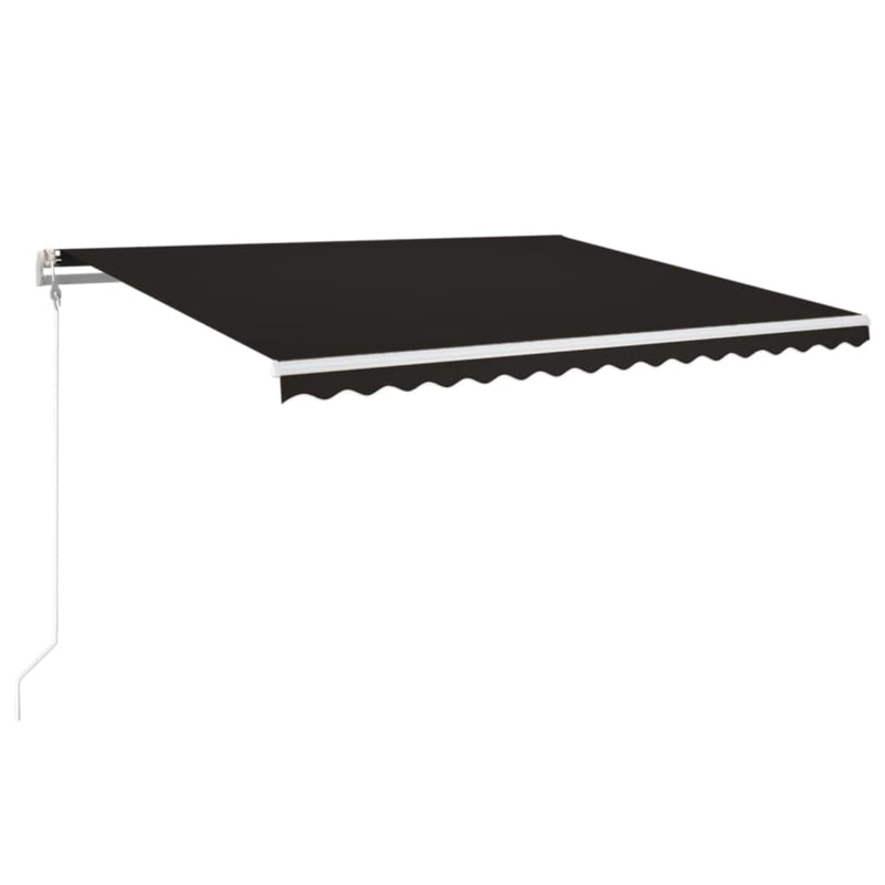 Afbeelding laden in galerijviewer, VidaXL Luifel automatisch met LED en windsensor 450x350 cm antraciet
