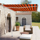 VidaXL Luifel vrijstaand automatisch 300x250 cm oranje en bruin