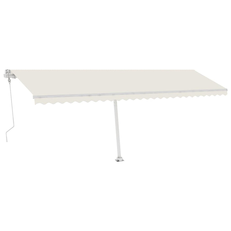 Afbeelding laden in galerijviewer, VidaXL Luifel automatisch met LED en windsensor 600x300 cm crèmekleur
