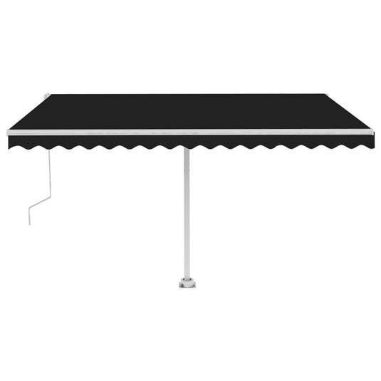 VidaXL Luifel vrijstaand automatisch 400x350 cm antracietkleurig