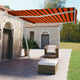 VidaXL Luifel vrijstaand automatisch 450x350 cm oranje en bruin