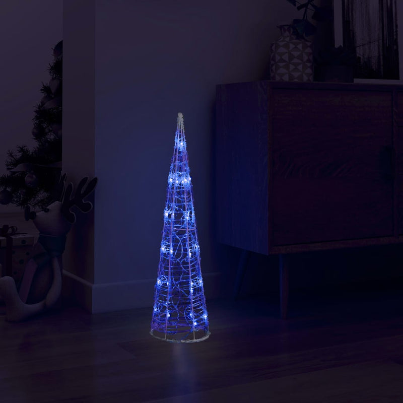 Afbeelding laden in galerijviewer, Vidaxl lichtkegel decoratief led blauw 60 cm acryl
