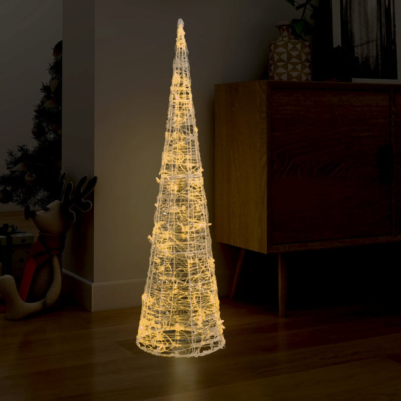 Afbeelding laden in galerijviewer, VidaXL Lichtkegel decoratief LED warmwit 120 cm acryl
