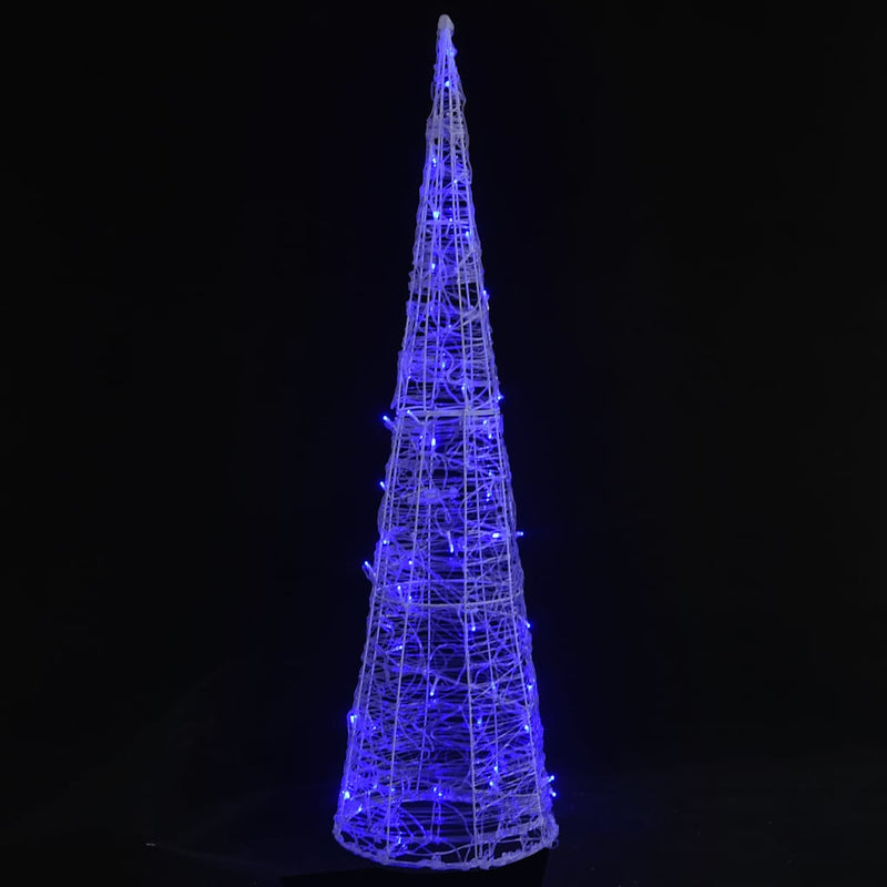 Afbeelding laden in galerijviewer, Vidaxl lichtkegel decoratief led blauw 120 cm acryl
