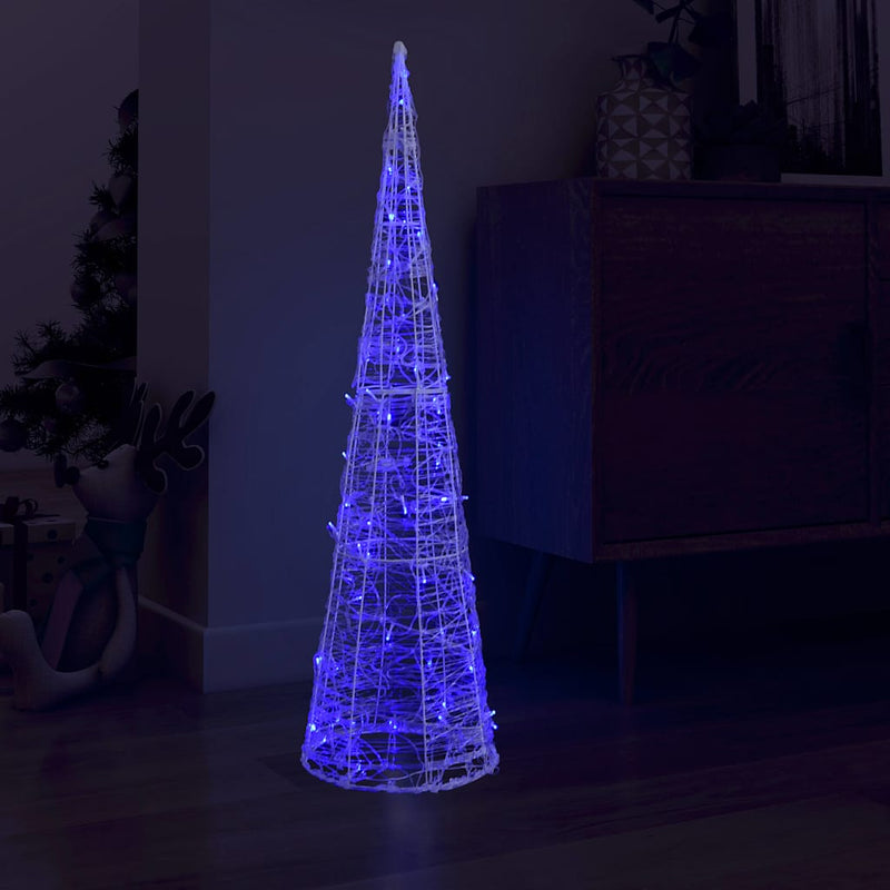 Afbeelding laden in galerijviewer, Vidaxl lichtkegel decoratief led blauw 120 cm acryl

