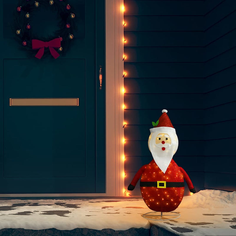 Afbeelding laden in galerijviewer, Vidaxl kerstman decoratief led 60 cm luxe stof
