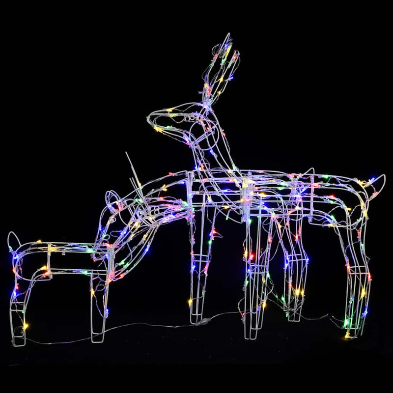 Afbeelding laden in galerijviewer, Vidaxl 3-delige kerstverlichting rendieren 229 led's

