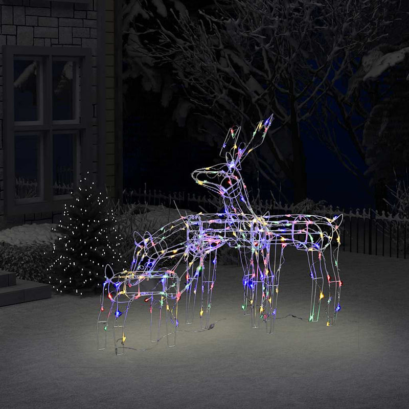 Afbeelding laden in galerijviewer, Vidaxl 3-delige kerstverlichting rendieren 229 led's
