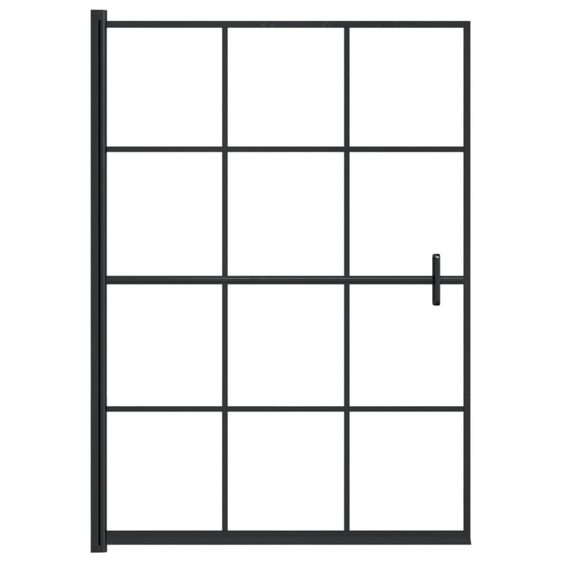Afbeelding laden in galerijviewer, Vidaxl douchewand 100x140 cm esg zwart
