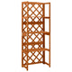 Vidaxl latwerk met schappen 55x30x140 cm massief vurenhout