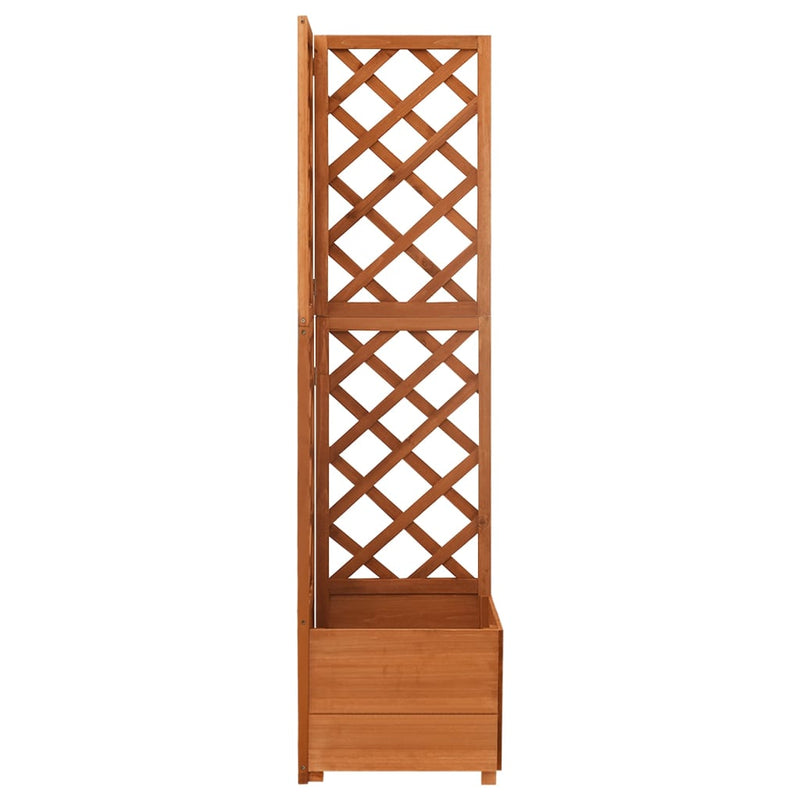 Afbeelding laden in galerijviewer, Vidaxl latwerkplantenbak hoekmodel 40x40x150 cm massief vurenhout
