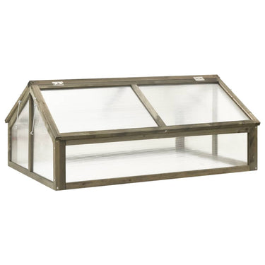 Vidaxl broeikas 114x80x50 cm vurenhout grijs