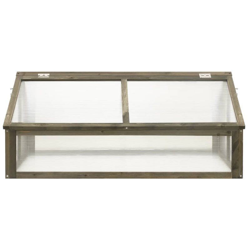 Afbeelding laden in galerijviewer, Vidaxl broeikas 114x80x50 cm vurenhout grijs
