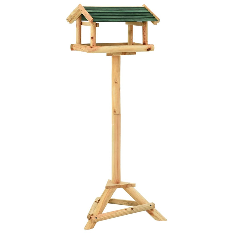 Afbeelding laden in galerijviewer, Vidaxl vogelvoeder met standaard 37x28x100 cm massief vurenhout
