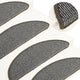 Vidaxl trapmatten 15 st 56x17x3 cm grijs halfrond