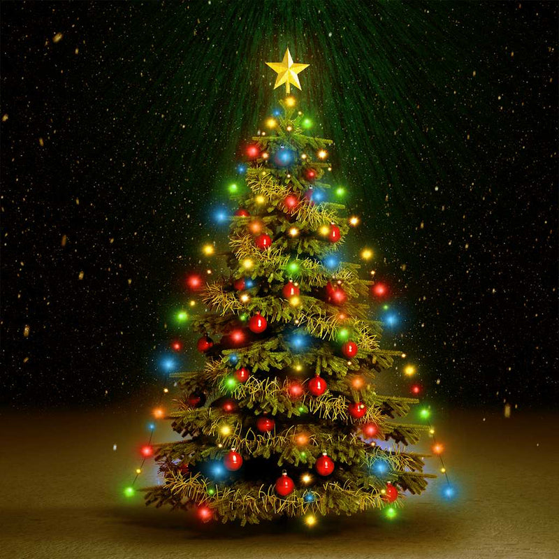 Afbeelding laden in galerijviewer, Vidaxl kerstboomverlichting met 180 led's meerkleurig net 180 cm
