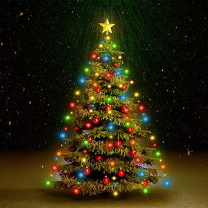 Vidaxl kerstboomverlichting met 210 led's meerkleurig net 210 cm
