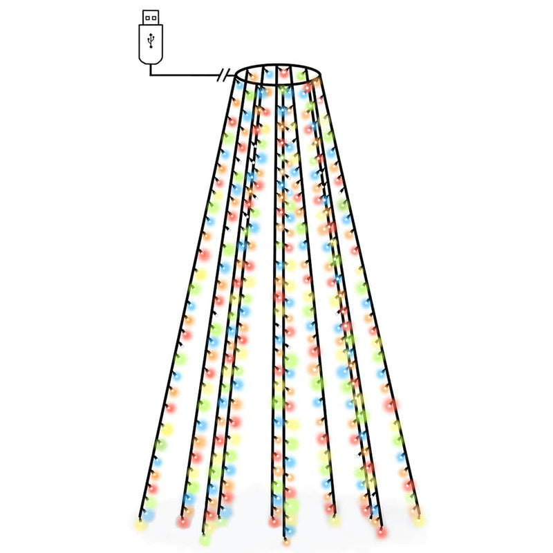 Afbeelding laden in galerijviewer, Vidaxl kerstboomverlichting met 250 led's meerkleurig net 250 cm
