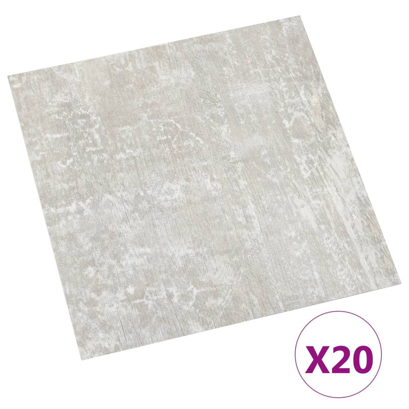 Afbeelding laden in galerijviewer, Vidaxl vloerplanken 20 st zelfklevend 1,86 m² pvc lichtgrijs
