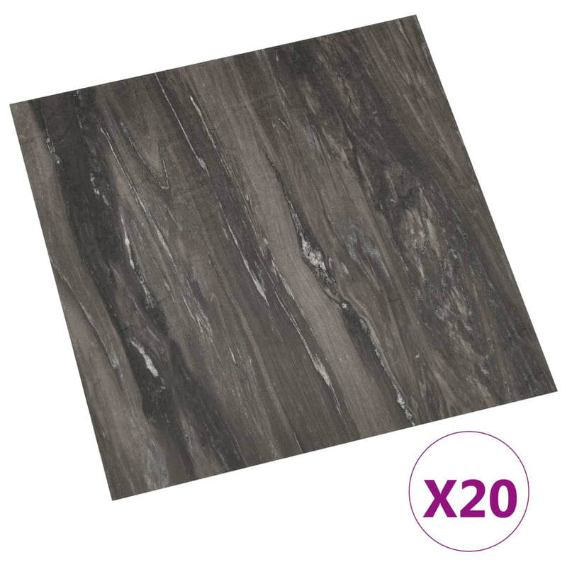 Afbeelding laden in galerijviewer, Vidaxl vloerplanken 20 st zelfklevend 1,86 m² pvc donkergrijs
