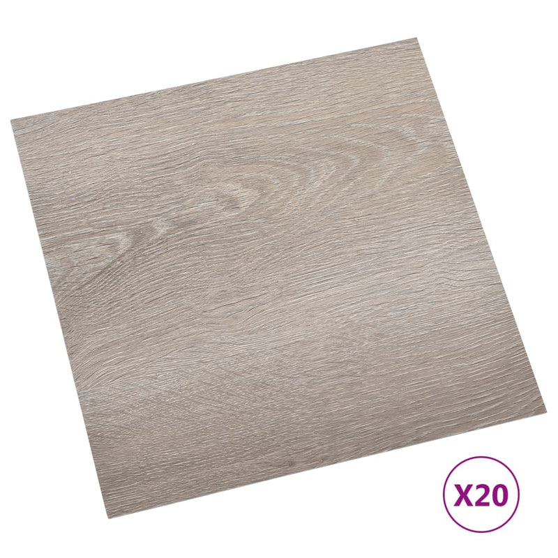 Afbeelding laden in galerijviewer, Vidaxl vloerplanken 20 st zelfklevend 1,86 m² pvc taupe
