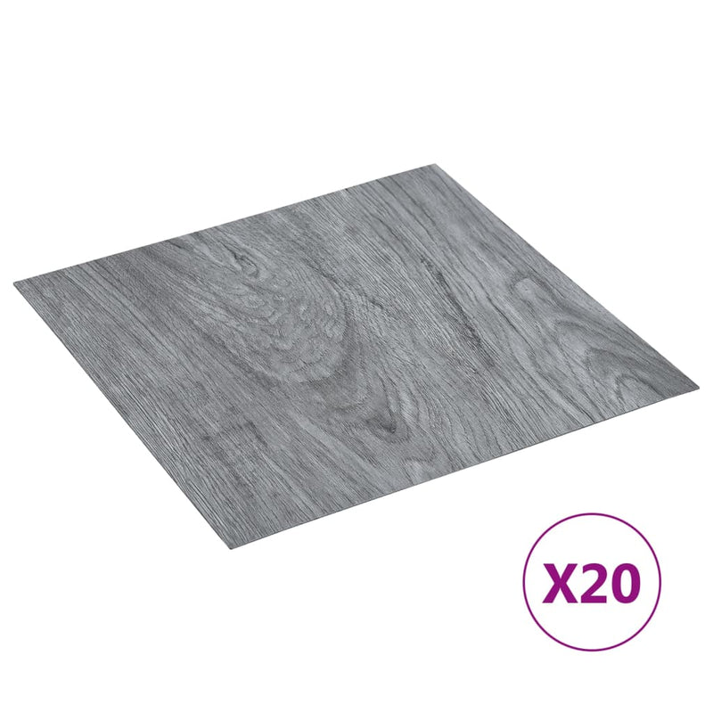 Afbeelding laden in galerijviewer, Vidaxl vloerplanken 20 st zelfklevend 1,86 m² pvc lichtgrijs
