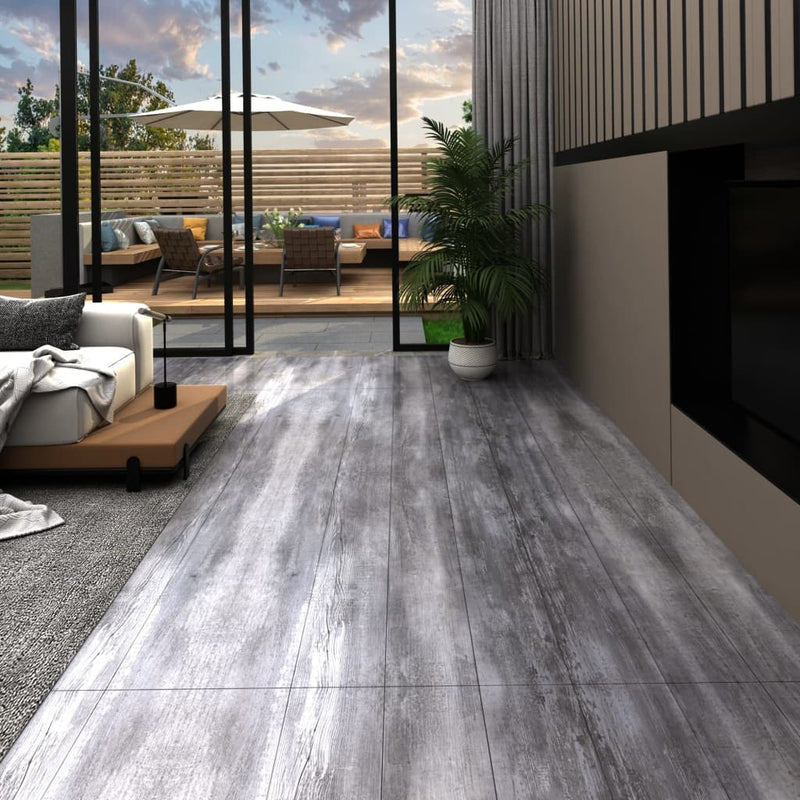 Afbeelding laden in galerijviewer, Vidaxl vloerplanken zelfklevend 5,21 m² 2 mm pvc mat houtgrijs
