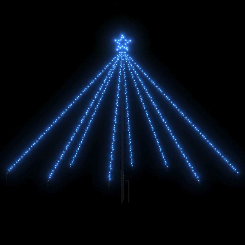 Afbeelding laden in galerijviewer, VidaXL Kerstboomverlichting 400 LED's binnen buiten 2,5 m blauw

