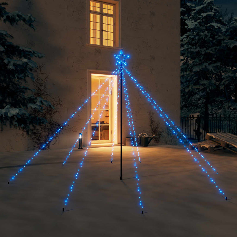 Afbeelding laden in galerijviewer, VidaXL Kerstboomverlichting 400 LED's binnen buiten 2,5 m blauw
