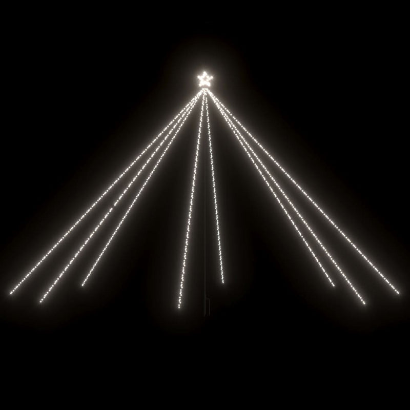 Afbeelding laden in galerijviewer, Vidaxl led-kerstboom binnen buiten 800 leds koud wit 5 m
