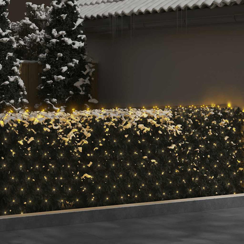 Afbeelding laden in galerijviewer, Vidaxl kerstnetverlichting 544 led's binnen en buiten 4x4 m warmwit
