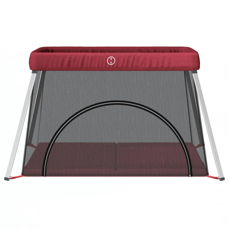 Afbeelding laden in galerijviewer, Vidaxl babybox met matras linnen rood
