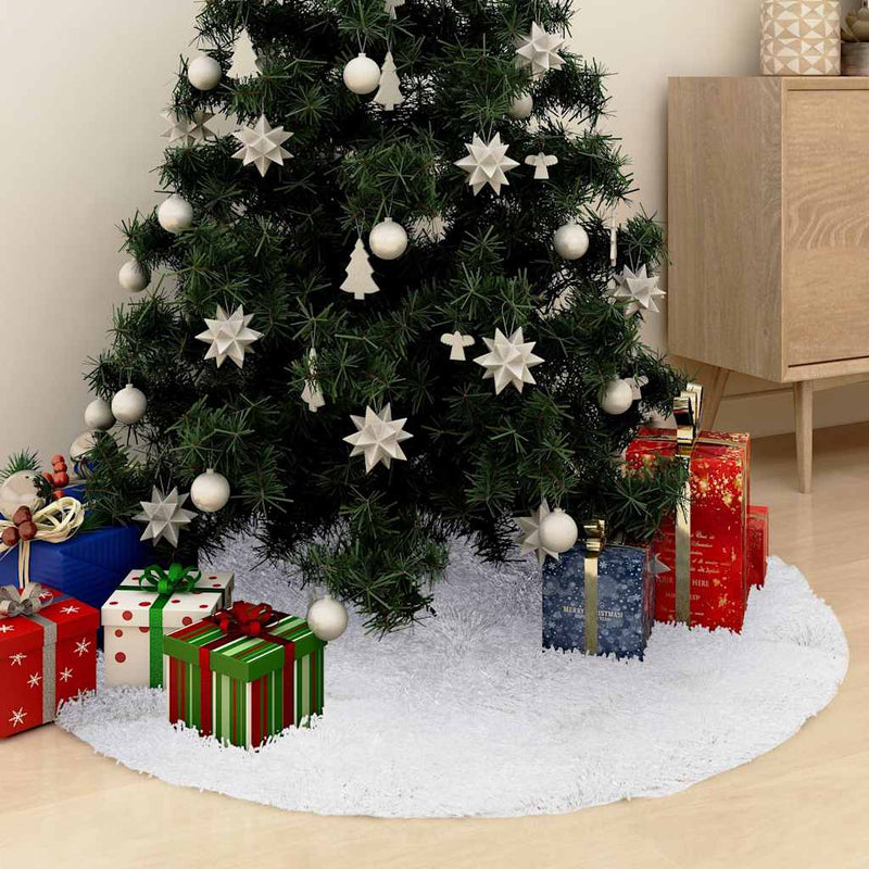 Afbeelding laden in galerijviewer, Vidaxl kerstboomrok wit 150 cm imitatiebont
