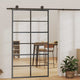 Vidaxl schuifdeur 102x205 cm esg-glas en aluminium zwart