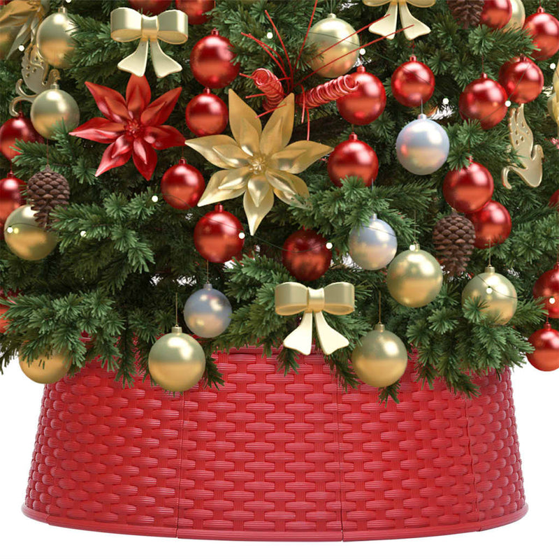 Afbeelding laden in galerijviewer, VidaXL Kerstboomrok Ø54x19,5 cm rood
