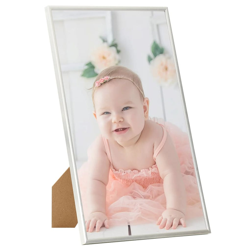Afbeelding laden in galerijviewer, Vidaxl fotolijsten 3 st voor tafel 13x18cm mdf zilverkleurig
