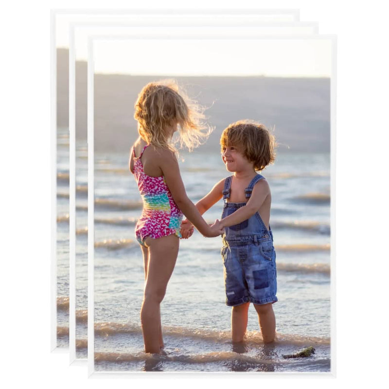 Afbeelding laden in galerijviewer, VidaXL Fotolijsten 3 st voor tafel 18x24 cm MDF wit
