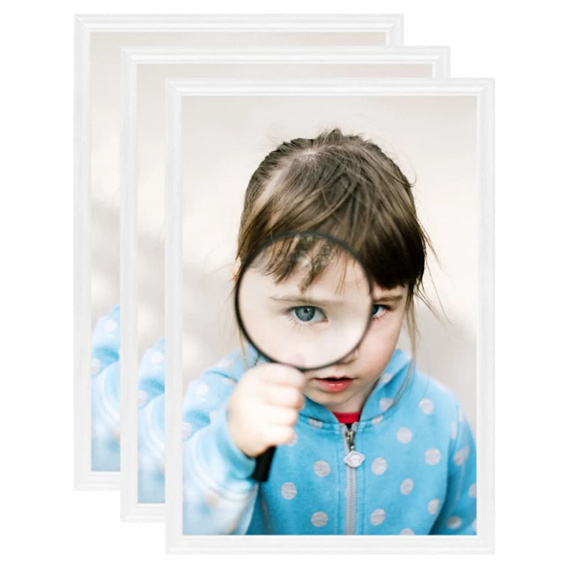Afbeelding laden in galerijviewer, Vidaxl fotolijsten 3 st voor tafel 15x21 cm mdf wit
