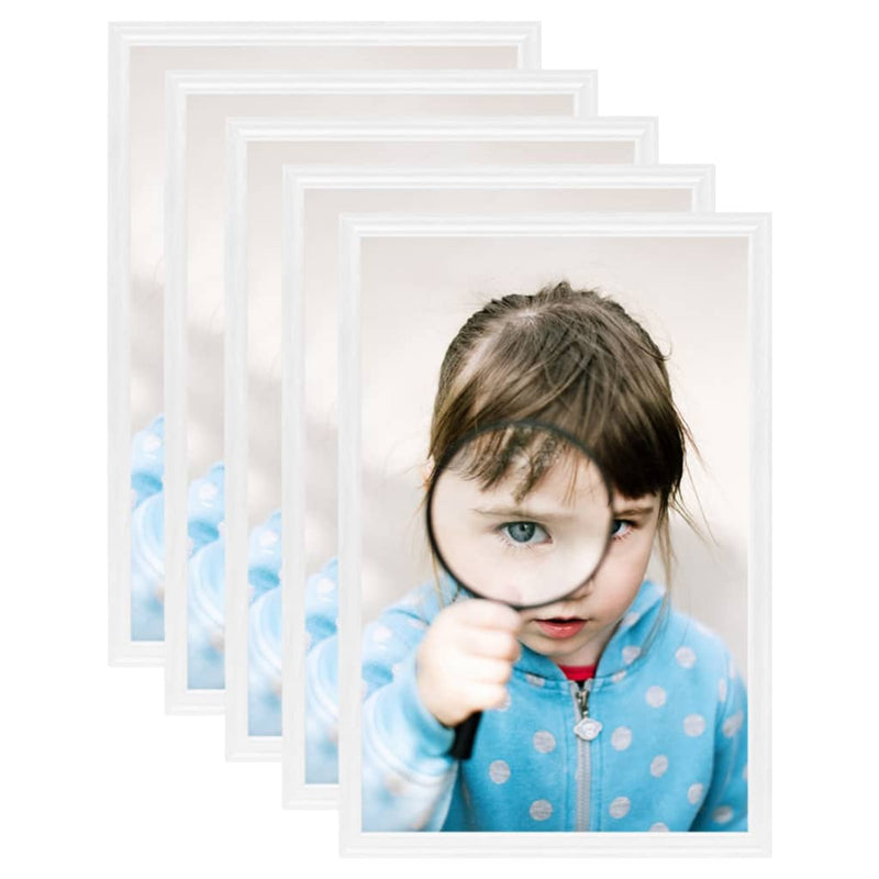 Afbeelding laden in galerijviewer, Vidaxl fotolijsten 5 st voor tafel 21x29,7 cm mdf wit

