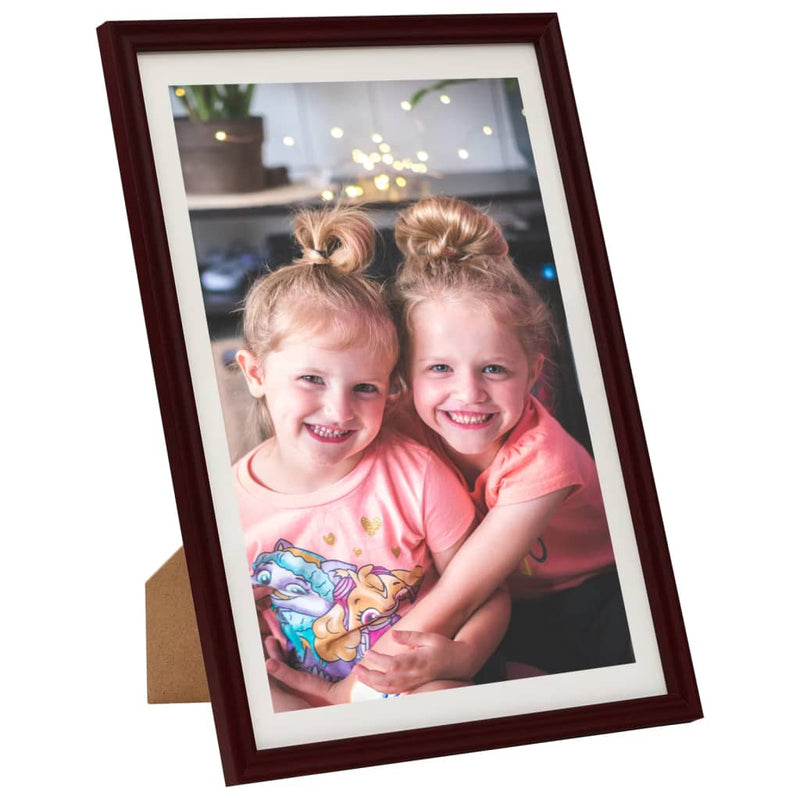 Afbeelding laden in galerijviewer, VidaXL Fotolijsten 3 st voor wand of tafel 59,4x84 cm donkerrood
