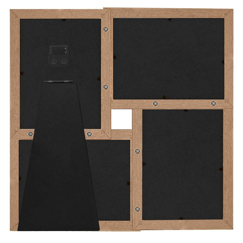 Afbeelding laden in galerijviewer, Vidaxl fotolijst voor 4x(13x18 cm) foto mdf lichtbruin
