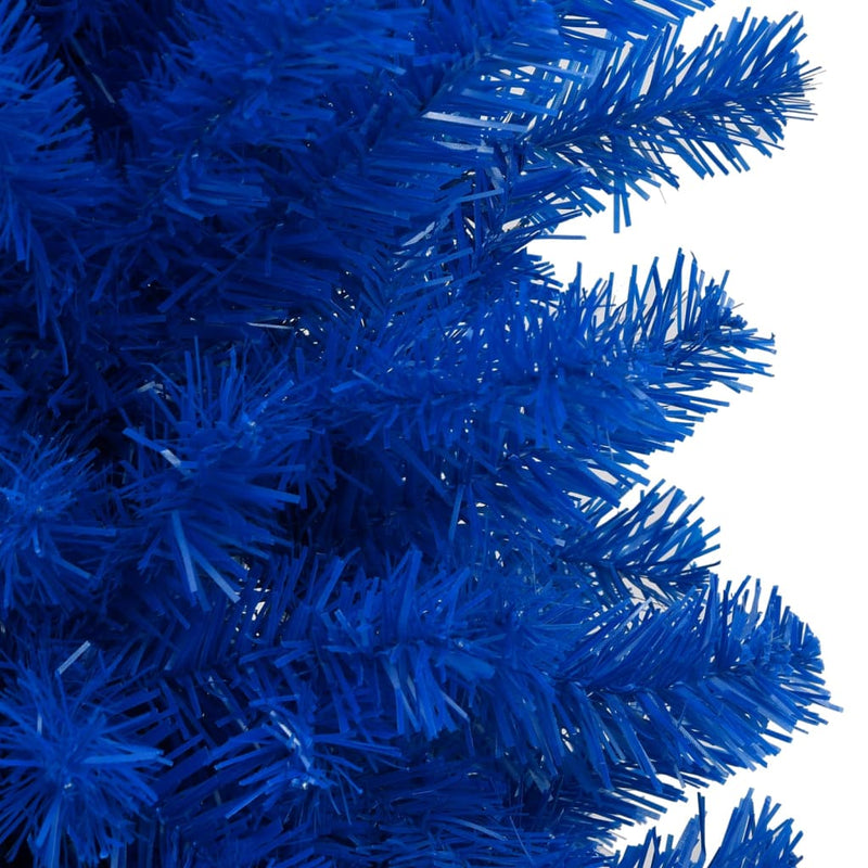 Afbeelding laden in galerijviewer, VidaXL Kunstkerstboom met verlichting en kerstballen 120 cm PVC blauw
